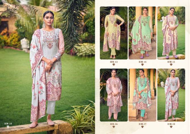 Levisha Hamza Fancy Printed Designer Casual Wear Dress Material Collection